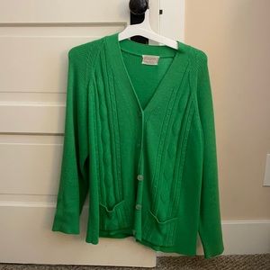 Vintage Green Cardigan